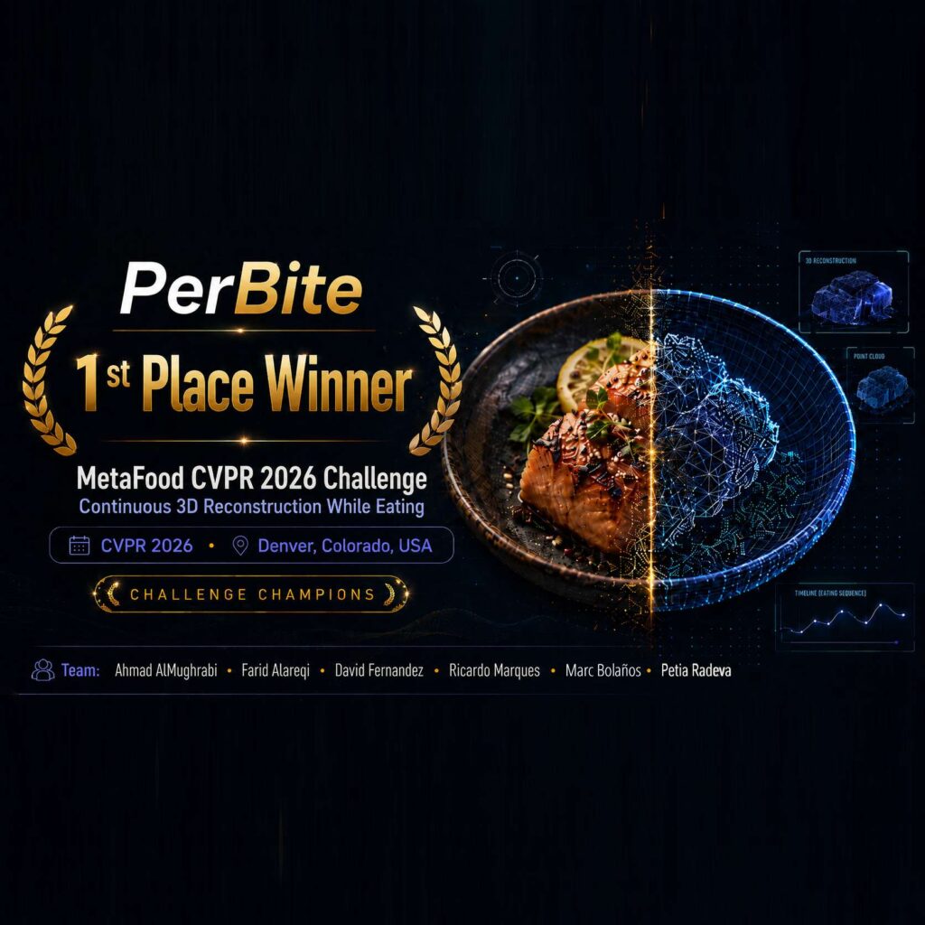 Guanyadors del repte de reconstrucció 3D contínua d’aliments a MetaFood CVPR 2026