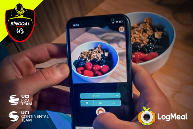 Colaboración de logmeal con bingoal-wb-uci-pro-team y uci-continental-team